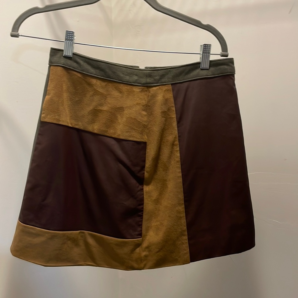 Abercrombie suede and leather skirt